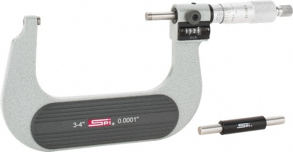 SPI CMS160809170 Mechanical Outside Micrometer: 4" Range, 0.0001" Graduation Image