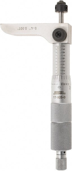 Mechanical Depth Micrometer: 4'' Range, 4 Rod