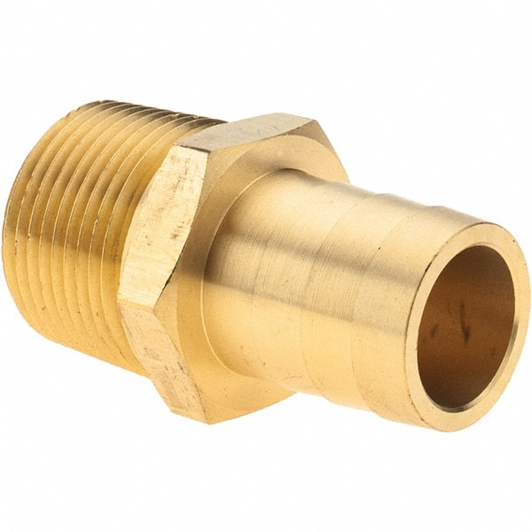 Barbed Hose Fitting: 1" x 1" ID Hose, Male Connector