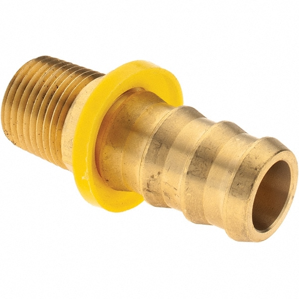 Value Collection 2750003230 Barbed Push-On Hose Male Connector: 1/2" NPTF, Brass Image