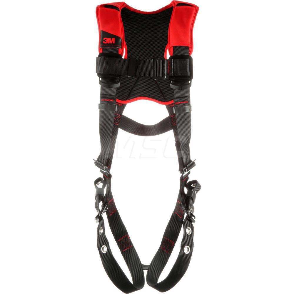 Fall Protection Harnesses: 420 Lb, Vest Style, Size Medium & Large, For General Industry, Polyester, Back