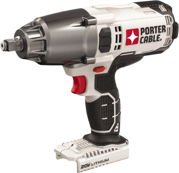 Cordless Impact Wrench: 20V, 1/2" Drive, 1,700 RPM