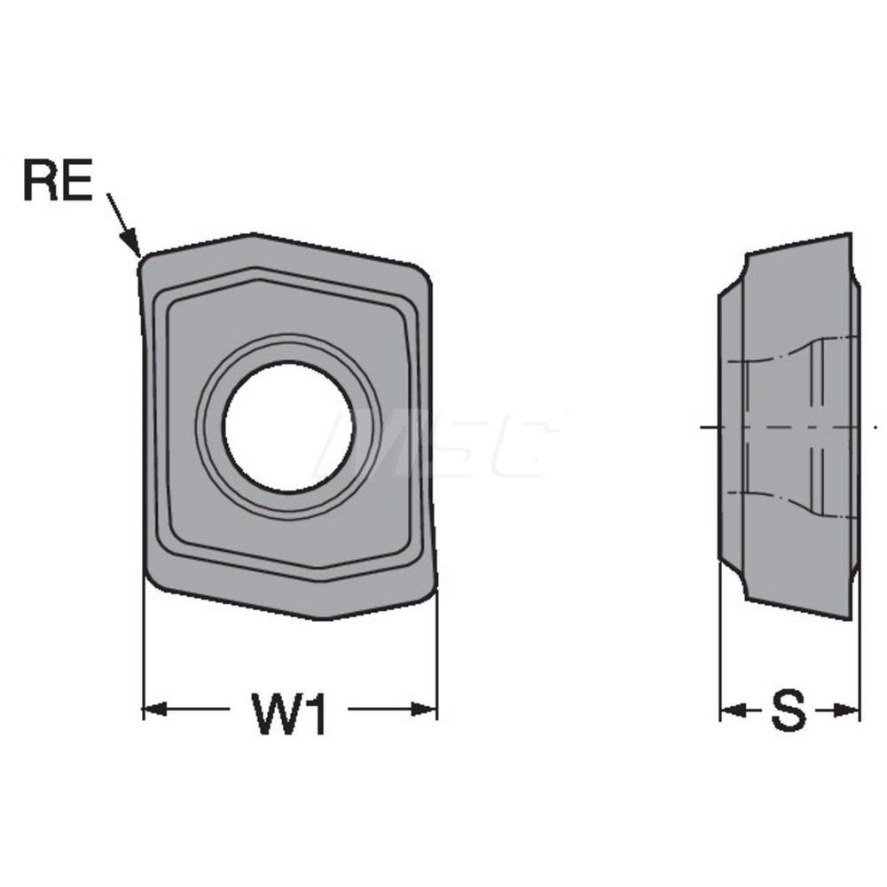 Sandvik Coromant - Indexable Drill Insert: 8800102W04HPGR 4344, Carbide ...
