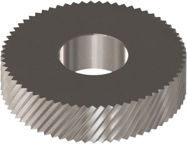 Made in USA CCRX1.0 Standard Knurl Wheel: 0.846" Dia, 90 ° Tooth Angle, 25 TPI, Diagonal, Cobalt Image