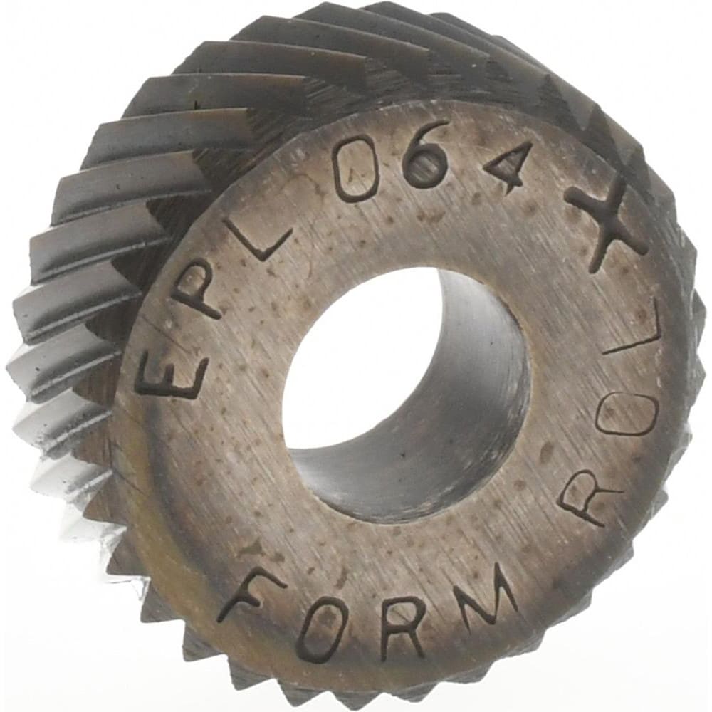 Beveled Face Knurl Wheel: 1/2" Dia, 90 ° Tooth Angle, 24 TPI, Diagonal, Cobalt
