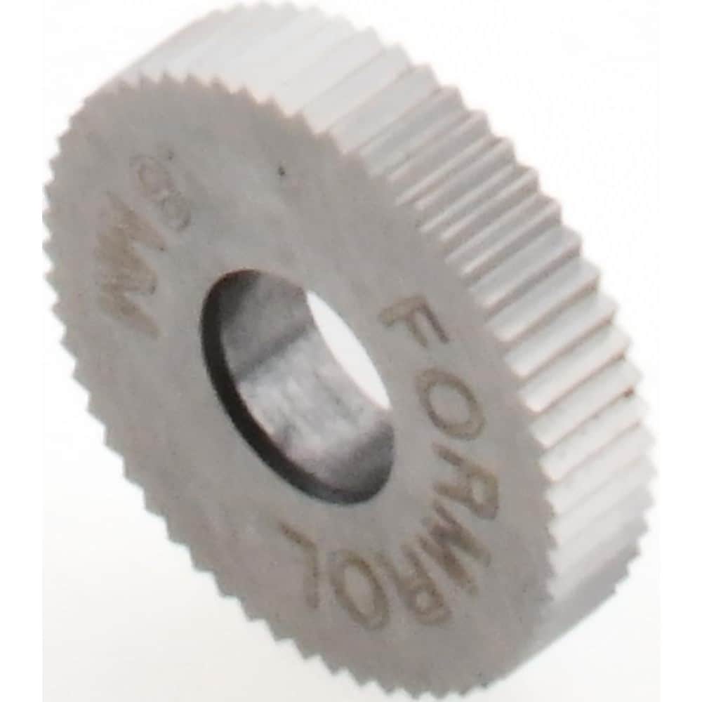 Standard Knurl Wheel: 0.571" Dia, 90 ° Tooth Angle, 32 TPI, Straight, Cobalt