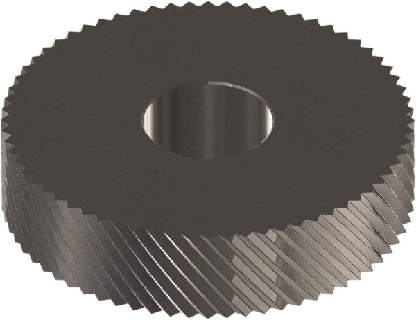 Made in USA OSLX212N Standard Knurl Wheel: 1" Dia, 90 ° Tooth Angle, 12 TPI, Diagonal, Cobalt Image