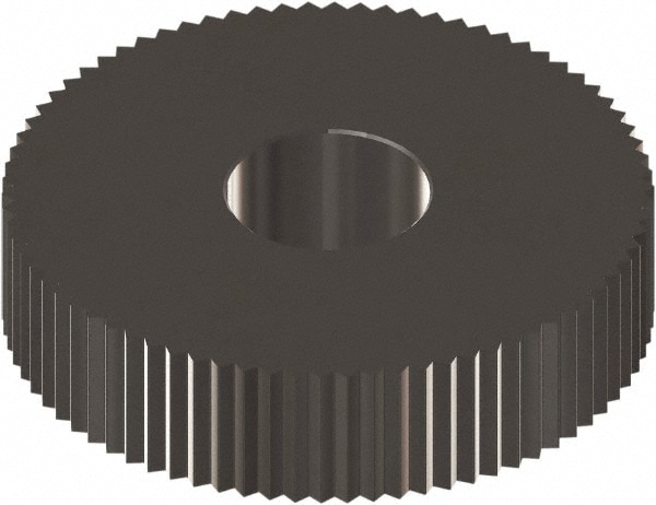 Made in USA OSSX212N Standard Knurl Wheel: 1" Dia, 90 ° Tooth Angle, 12 TPI, Straight, Cobalt Image