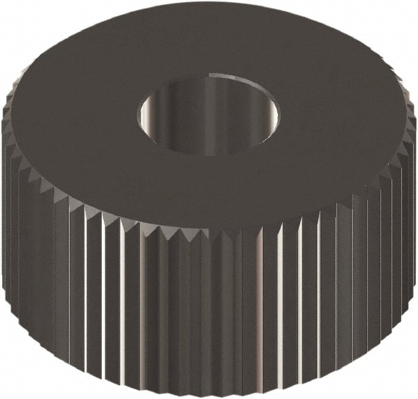 Made in USA KMSX240N Beveled Face Knurl Wheel: 3/4" Dia, 90 ° Tooth Angle, 40 TPI, Straight, Cobalt Image