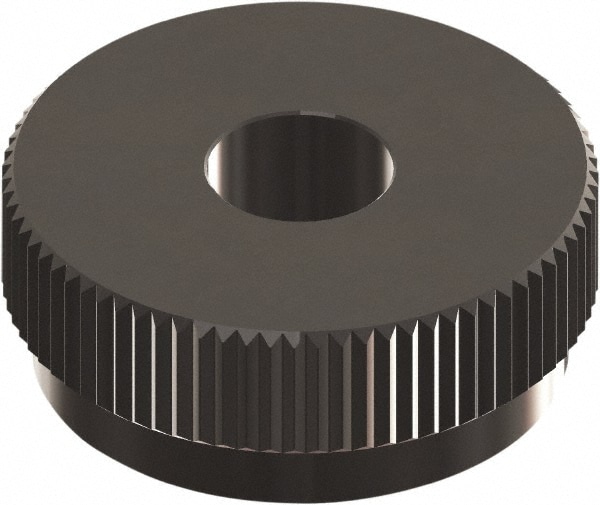 Made in USA OUSX214SN Beveled Face Knurl Wheel: 1" Dia, 90 ° Tooth Angle, 14 TPI, Straight, Cobalt Image