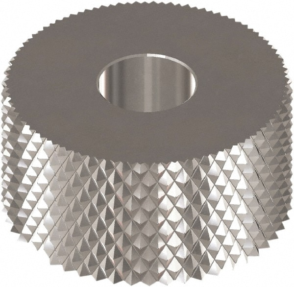 Made in USA OUM-230 Standard Knurl Wheel: 1" Dia, 90 ° Tooth Angle, 30 TPI, Diamond, High Speed Steel Image