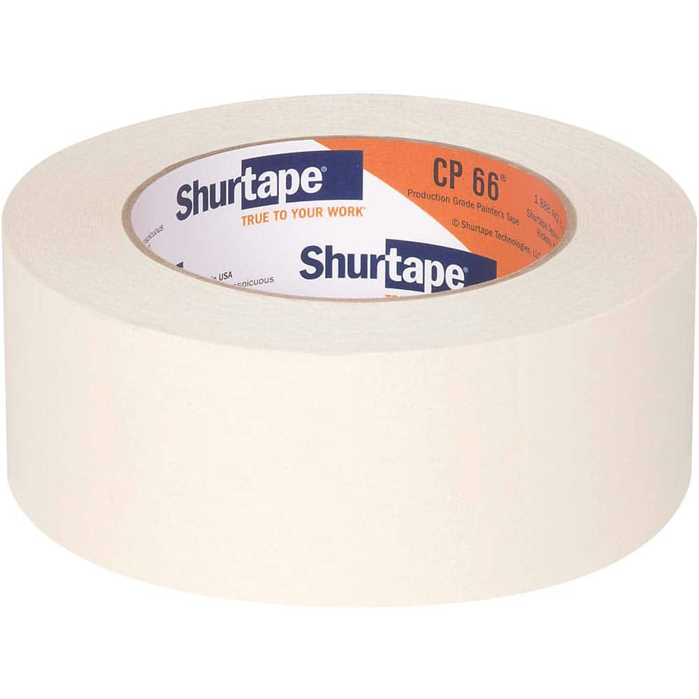 Masking Tape: 48 mm Wide, 60 yd Long, 5.2 mil Thick, Natural & Tan