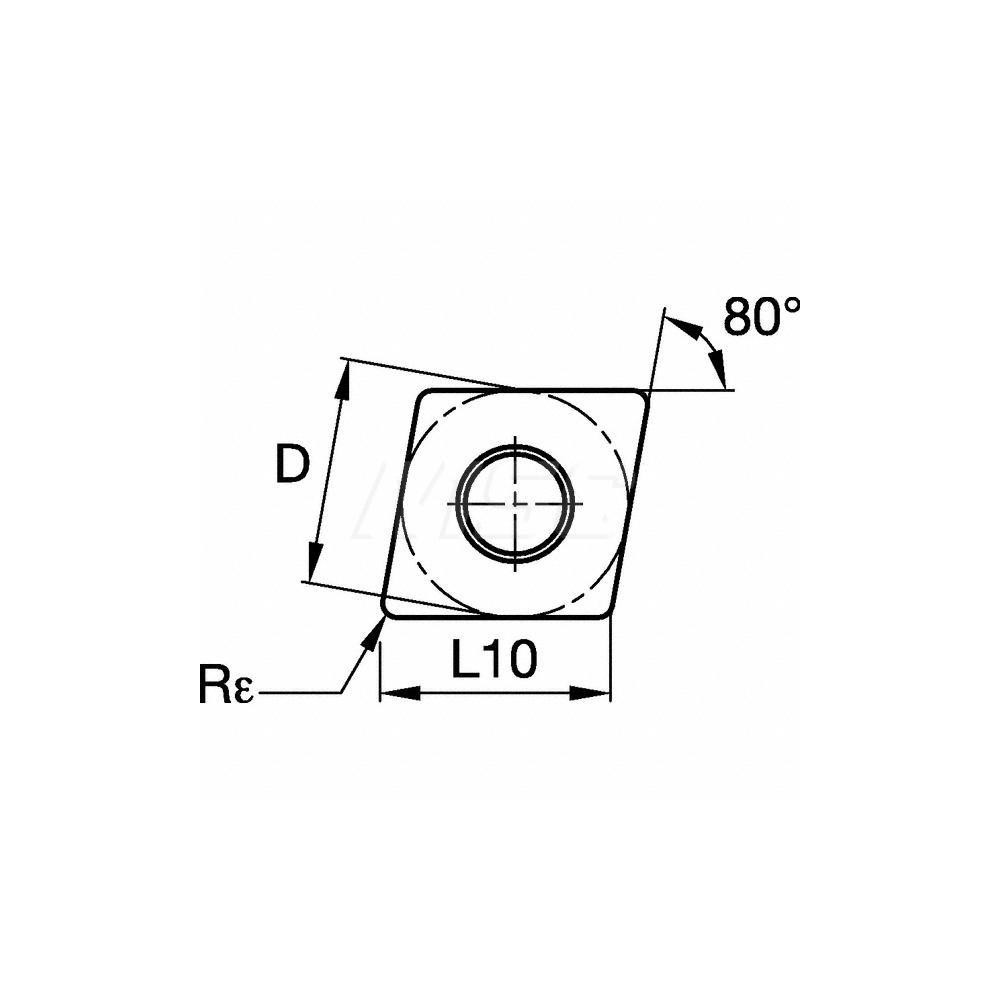 Kennametal - Turning Insert: CNGA433S0525MT KBH10, Cubic Boron Nitride -  38327276 - MSC Industrial Supply