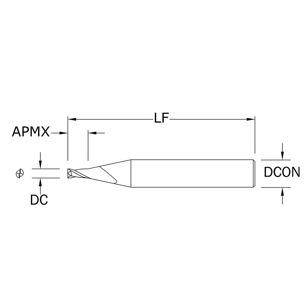 SGS Square End Mill 50285709 MSC Industrial Supply