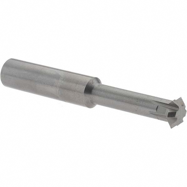 Accupro 38335782 Double Angle Milling Cutter: 90 °, 3/8" Cut Dia, 1/8" Cut Width, 3/8" Shank Dia, Solid Carbide 