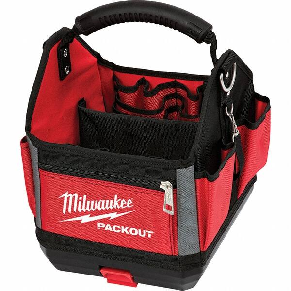 Milwaukee Canvas Contractor Tote Tool Bag Red/Black for sale online