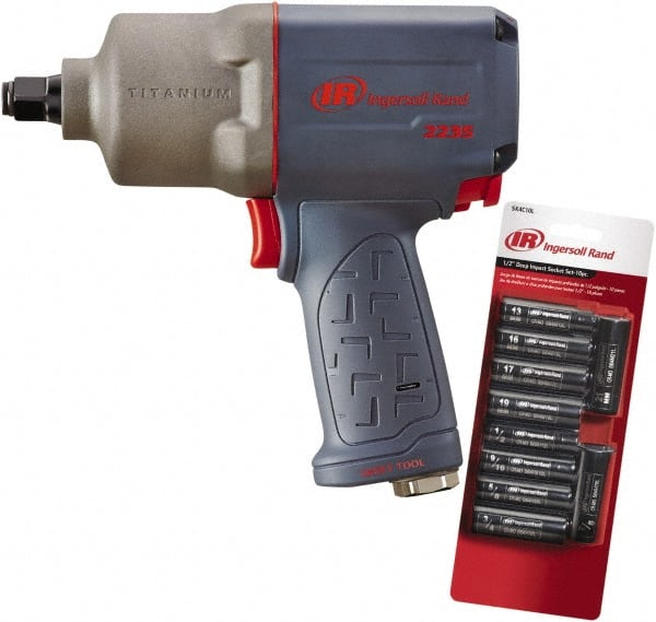 Air Impact Wrench: 1/2" Drive, 8,500 RPM, 930 ft/lb
