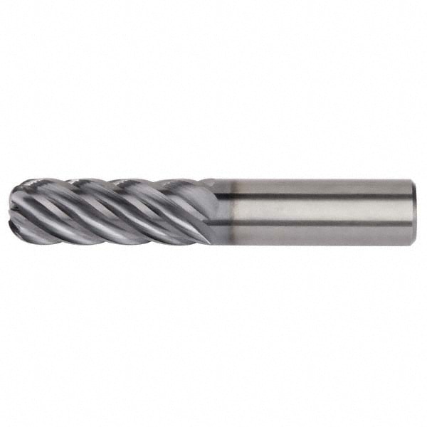 Kennametal 6113108 Corner Radius End Mill: 2" LOC, 0.06" Radius, 6 Flutes, Solid Carbide Image