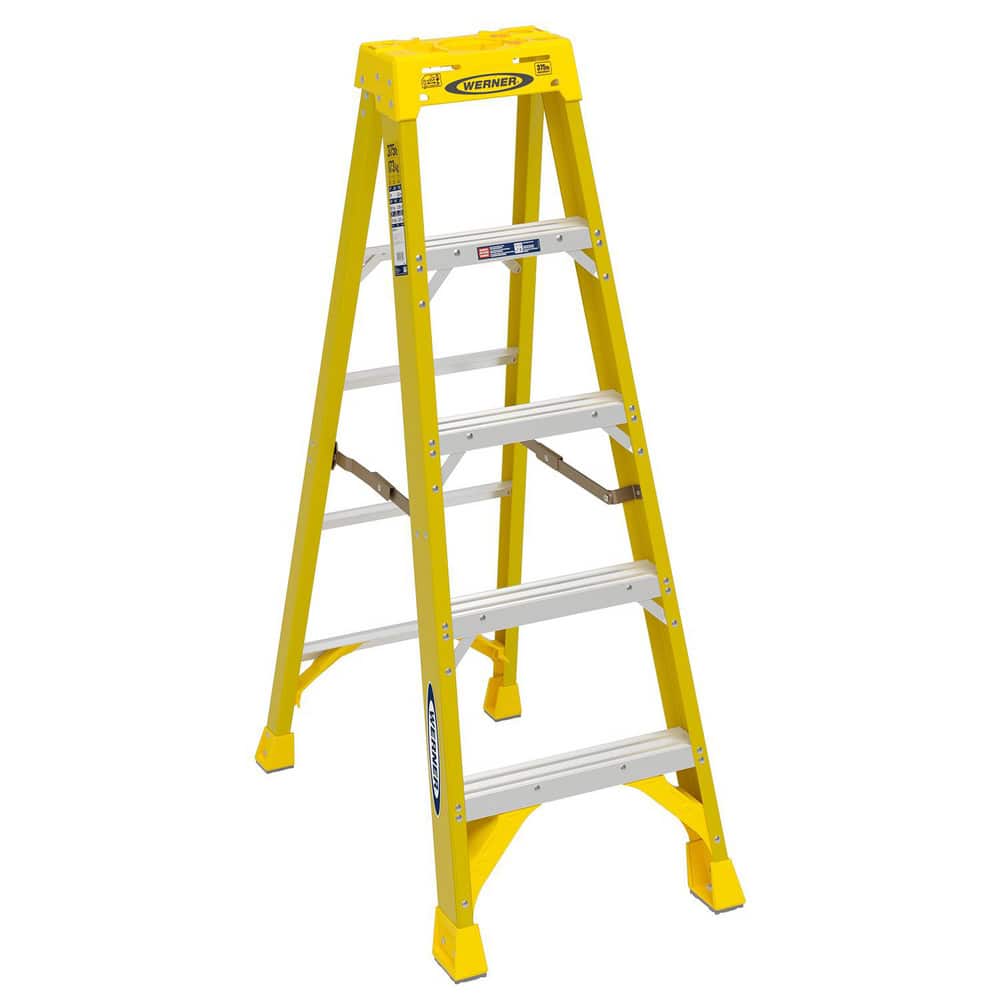 Louisville Ladder FH1008 Fiberglass Shelf Ladder, 8 Feet, 300 Pound Duty  Rating - Stepladders 