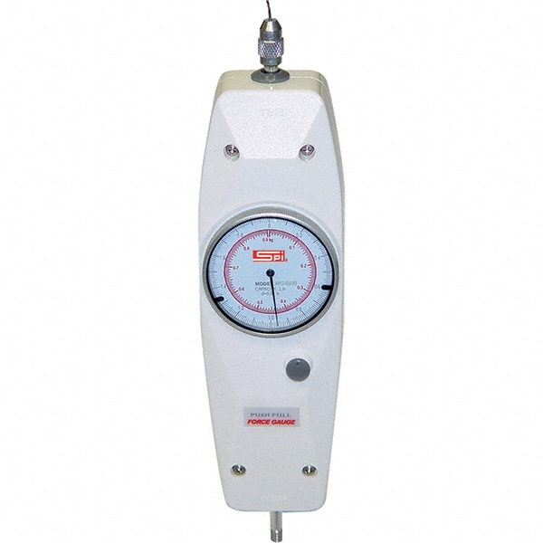 Mechanical Tension & Compression Force Gages; Capacity (Lb.): 11.00 ; Capacity (kgf): 4.50 ; Resolution (Lb.): 0.05 ; Measuring Units: Pound ; Accuracy (%): 1.0000%; 1.0000 ; Housing Material: Plastic