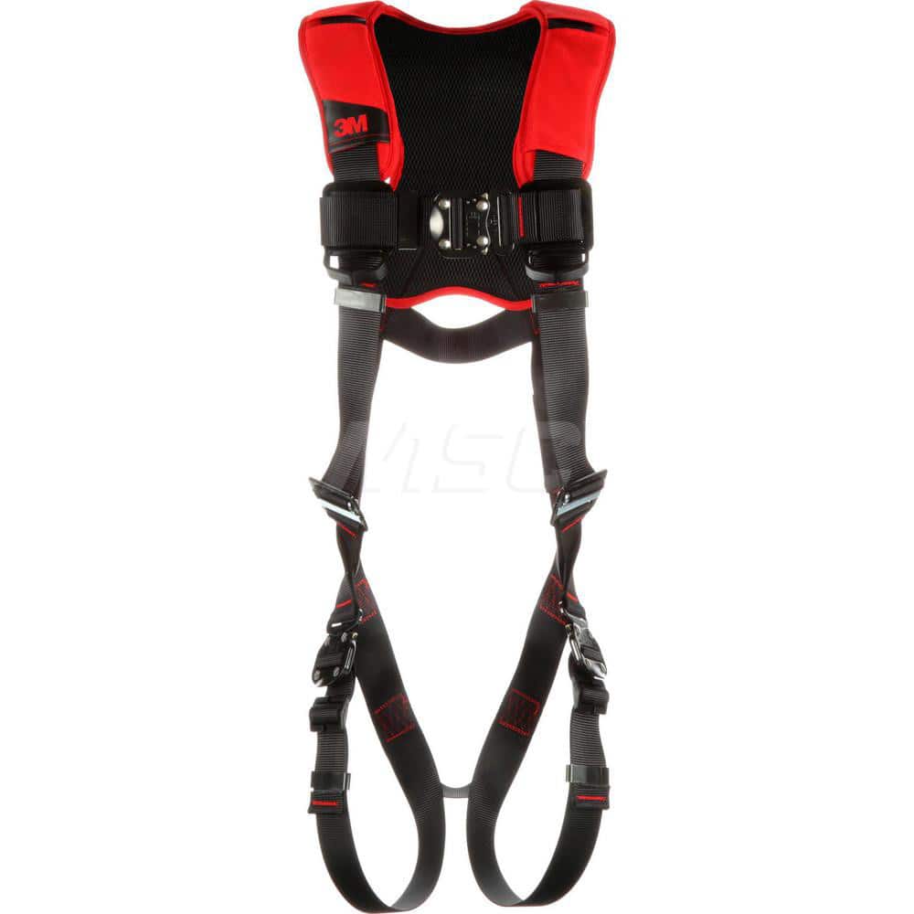 Fall Protection Harnesses: 420 Lb, Vest Style, Size Medium, Polyester