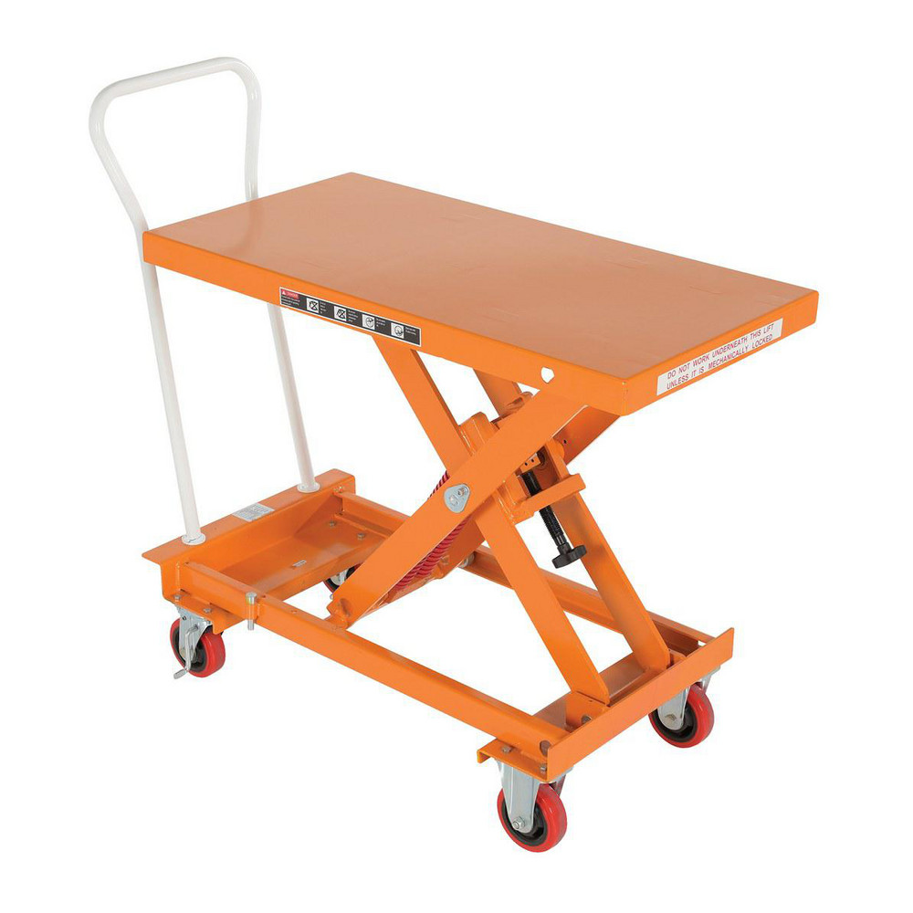 Vestil Mobile Hand Lift Table 800 lb Capacity, 14.5 to 31.13" Lift