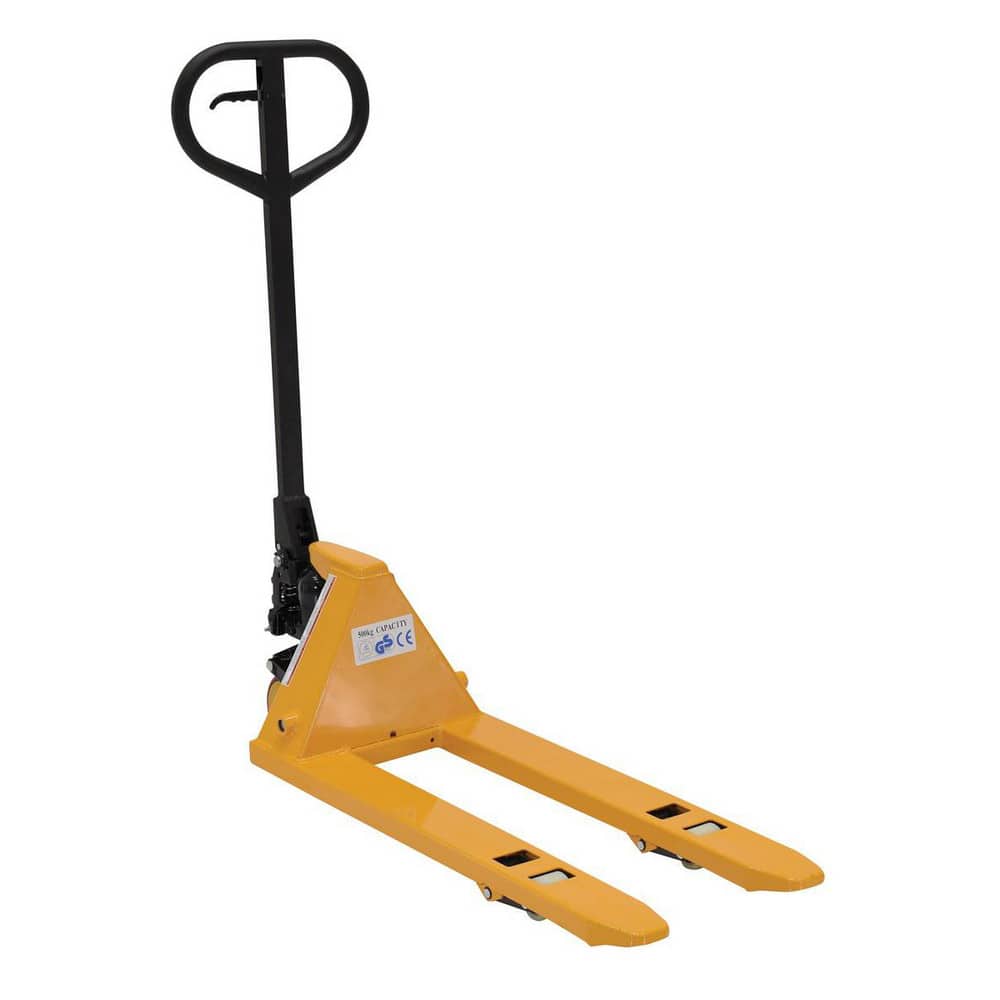  PM1-1532-MINI Manual Pallet Truck: 1,100 lb Capacity, 15" OAW, 32 x 4" Forks, 2.38 to 6" Lifting Height 
