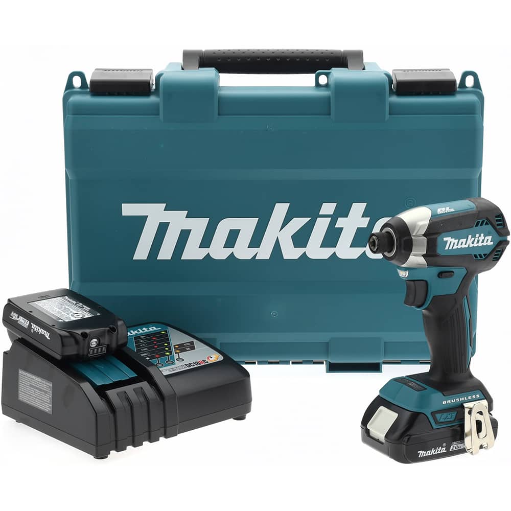 Cordless Impact Wrench: 18V, 1/4" Drive, 0 to 3,600 BPM, 3,400 RPM