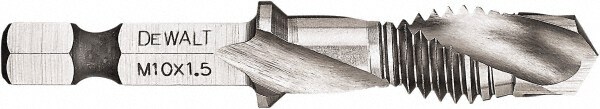 Combination Drill Tap: 2B, 3 Flutes, High Speed Steel