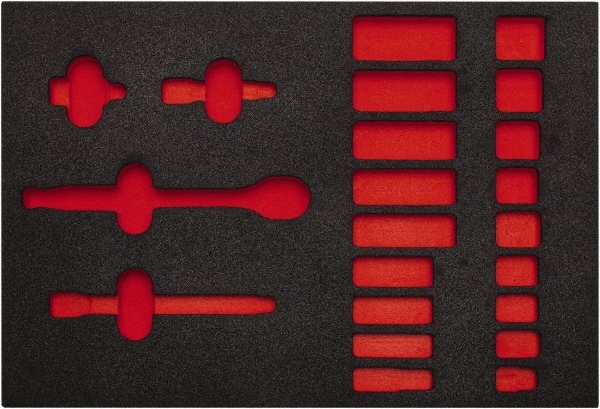 PROTO J52136HTCF Tool Box Case & Cabinet Inserts; Type: Foam Insert ; For Use With: J52136HTC ; Material Family: Foam ; Width (Inch): 11 ; Depth (Inch): 16 ; Height (Inch): 1-1/4 Image