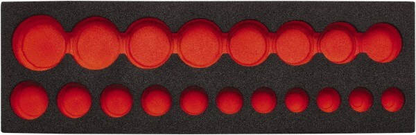 Tool Box Case & Cabinet Inserts; Type: Foam Insert ; For Use With: J74116 ; Material Family: Foam ; Width (Inch): 5 ; Depth (Inch): 16 ; Height (Inch): 1-1/4