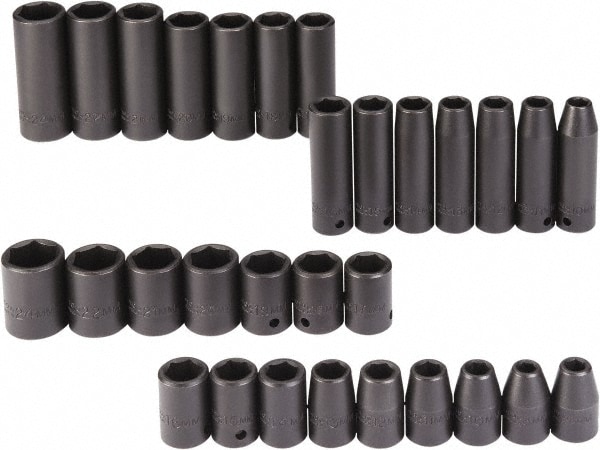 PROTO J74306 Deep Impact & Standard Socket Set: 30 Pc Image