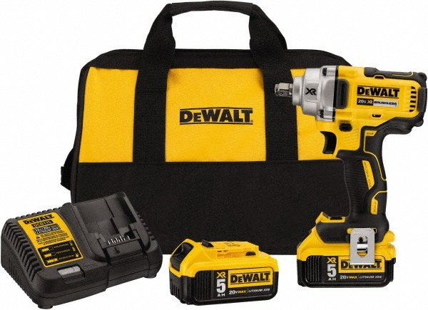 Dewalt DCF891P2 Cordless Impact Wrench: 20V, 1/2" Drive, 0 to 3,100 BPM, 2,000 RPM Image