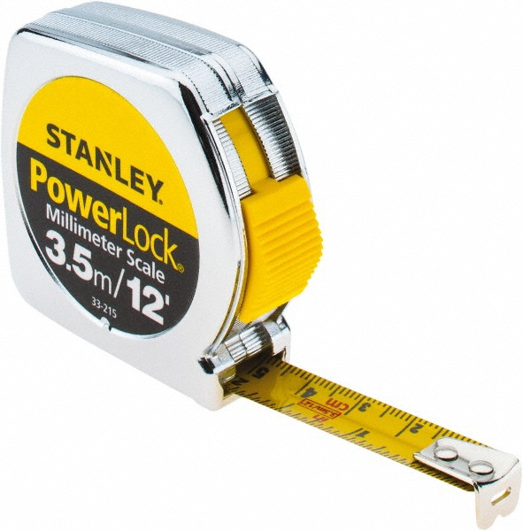 Tape Measure With 1/32 Graduations Pittsburgh 33' x1" QuikFind Spring