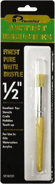 Stencil Brushes & Rollers; Type: Stencil Brush ; Diameter (Inch): 1/2 ; Bristle Length (Inch): 1 ; Bristle Material: Bristle ; Handle Length (Inch): 5-1/2 ; Handle Material: Wood