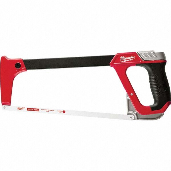 Hacksaws; Applications: Metal ; Tension Control: Yes ; Features: An Overmolded Handle Ensures Secure Grip and User Comfort; Most Durable, Highest Tension Hacksaw ; Blade Material: Bi-Metal ; Handle Material: Rubber ; Overall Length (Inch): 16in