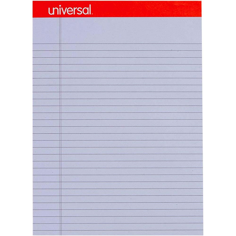 Universal - Writing Pad: 50 Sheets, Legal Ruled, Purple Paper 