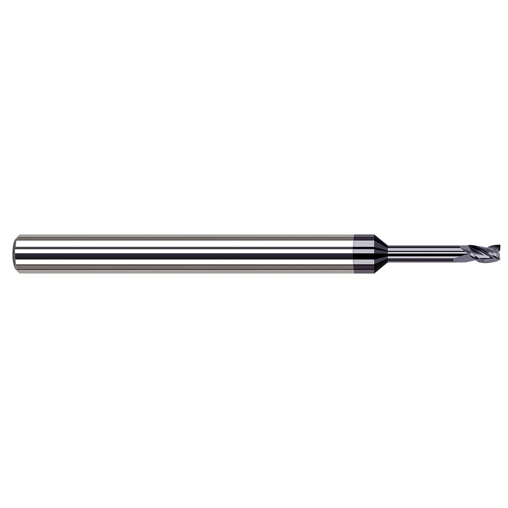 Harvey Tool 937108-C3 Square End Mill: 1/8" Dia, 3 Flutes, 3/16" LOC, Solid Carbide, 30 ° Helix Image