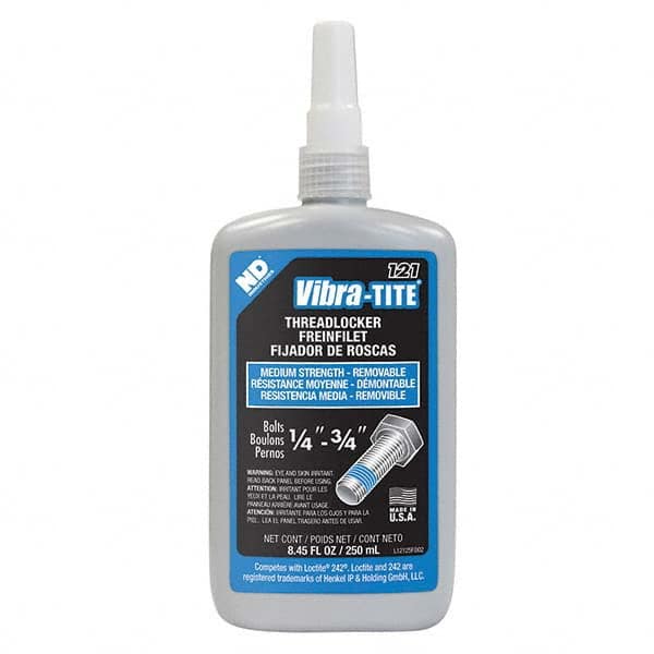 Vibra-Tite. 12125 Threadlocker: Blue, Liquid, 250 mL, Bottle 