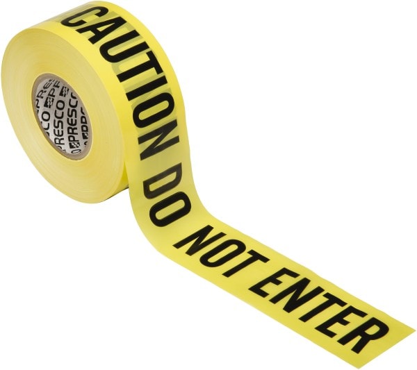 Ability One - Barricade Tape: Black & Yellow, Message: