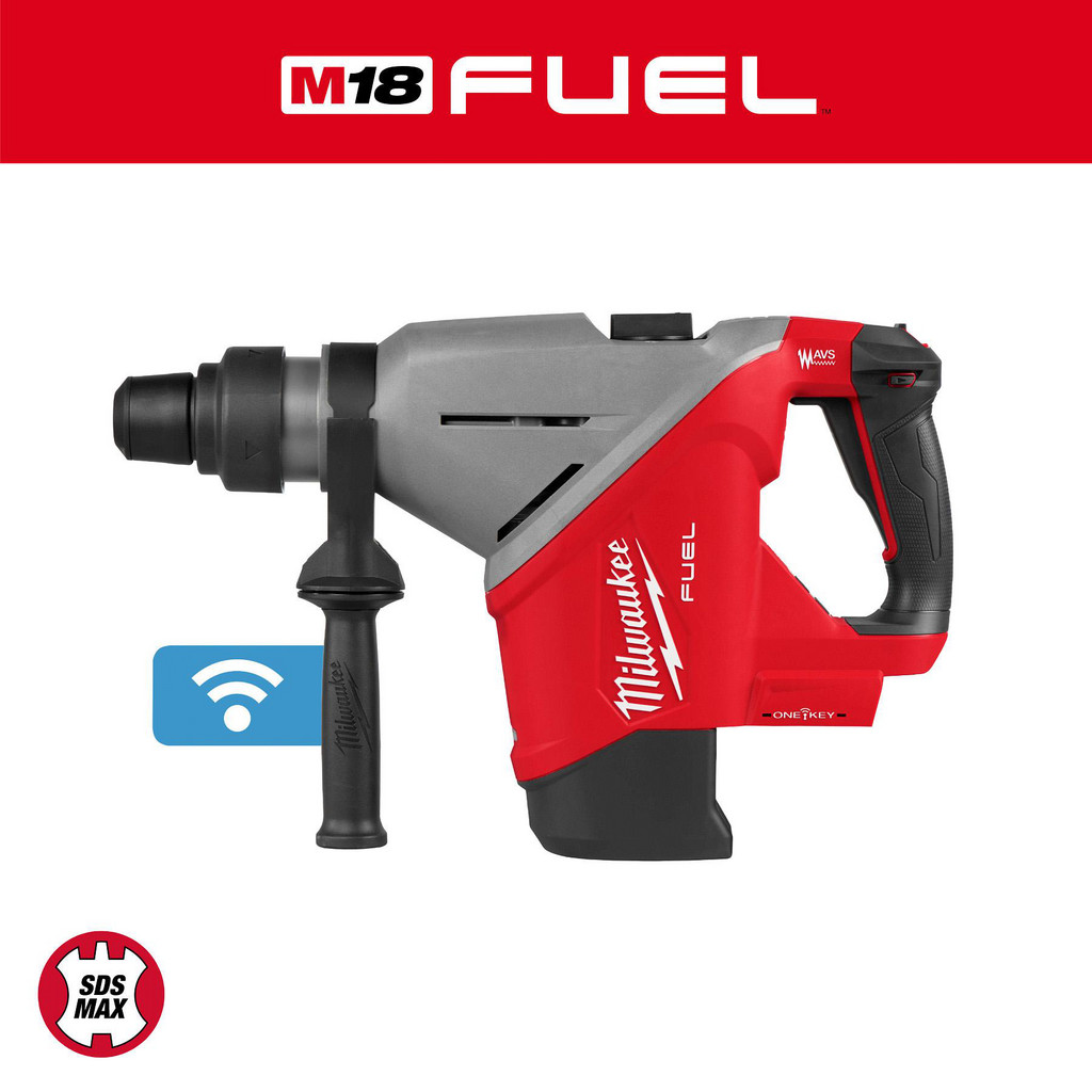 Milwaukee Tool | Milwaukee Cordless Rotary Hammer: 18.00V, 1-3/4" Chuck - SDS Max Chuck, 2650 BPM, 0 to 350 RPM | Part #2918-20