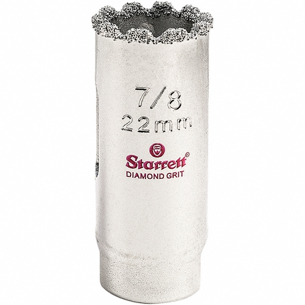 Hole Saw: 7/8" Saw Dia, 2" Cut Depth - High Speed Steel, Toothed Edge