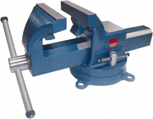 Bench Vise: 5" Jaw Width, 3" Throat Depth