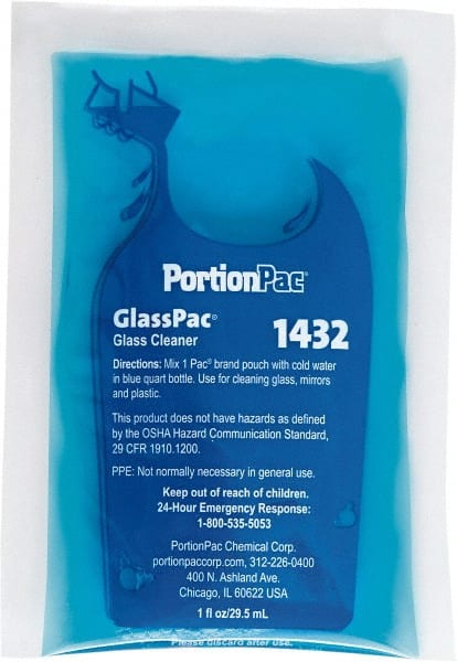 1 oz Pouch Unscented Glass Cleaner