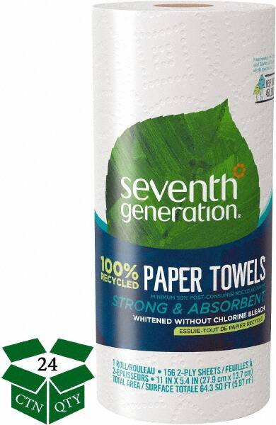 Pack of (24) 156-Sheet Perforated Rolls of 2 Ply White Paper Towels