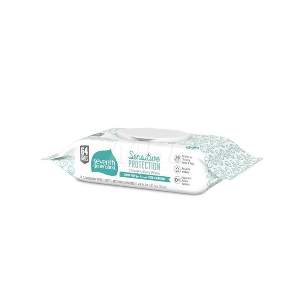 Seventh Generation Baby Wipes PreMoistened, 64 Sheet/Pack MSC