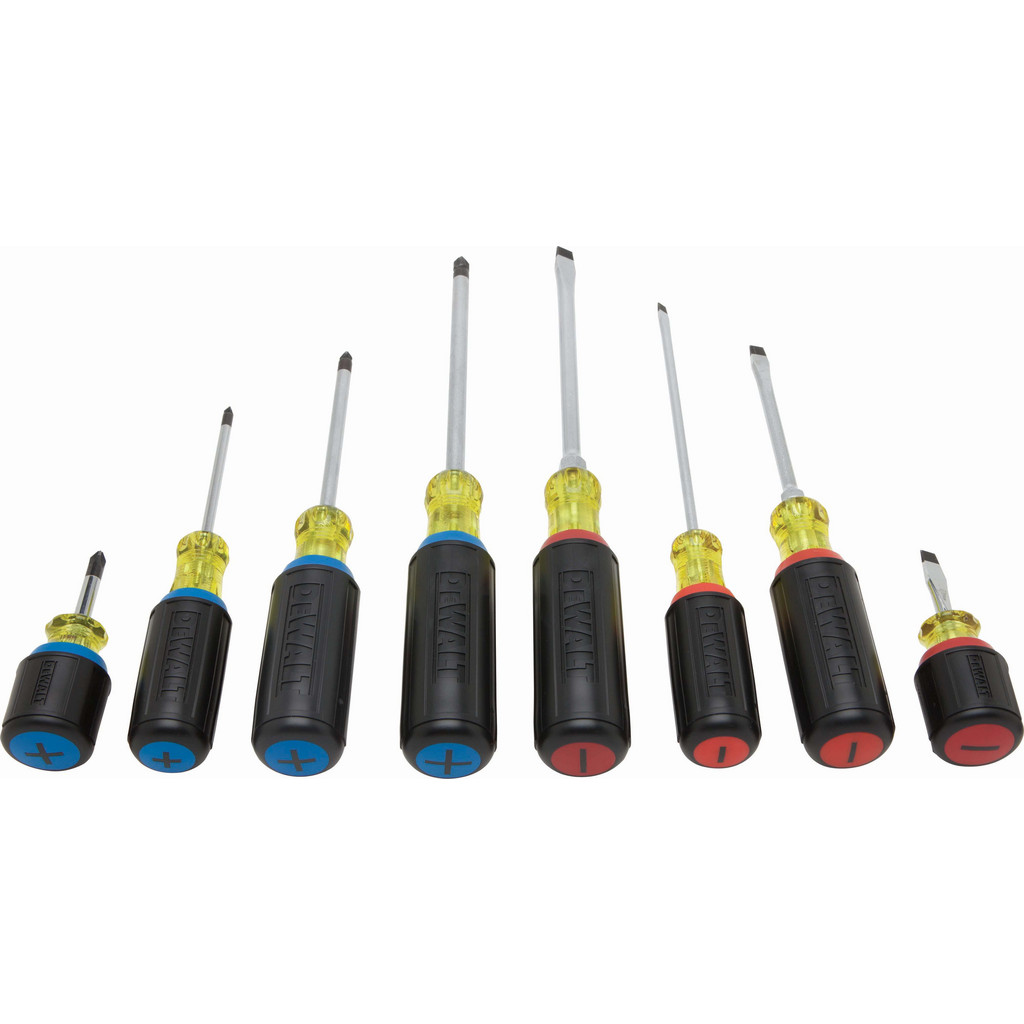 Dewalt Screwdriver Set 8 Pc Phillips And Slotted Msc Direct 