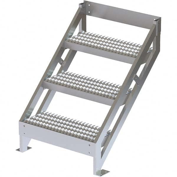 fusie ondergoed mei TRI-ARC - 3-Step Aluminum Step Ladder: 36" High - 38724860 - MSC Industrial  Supply