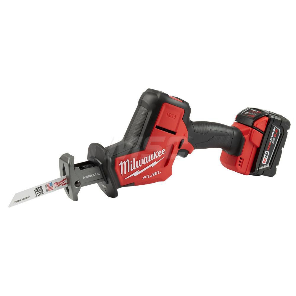 Cordless Reciprocating Saw: 18V, 0 to 3,000 SPM, 7/8" Stroke