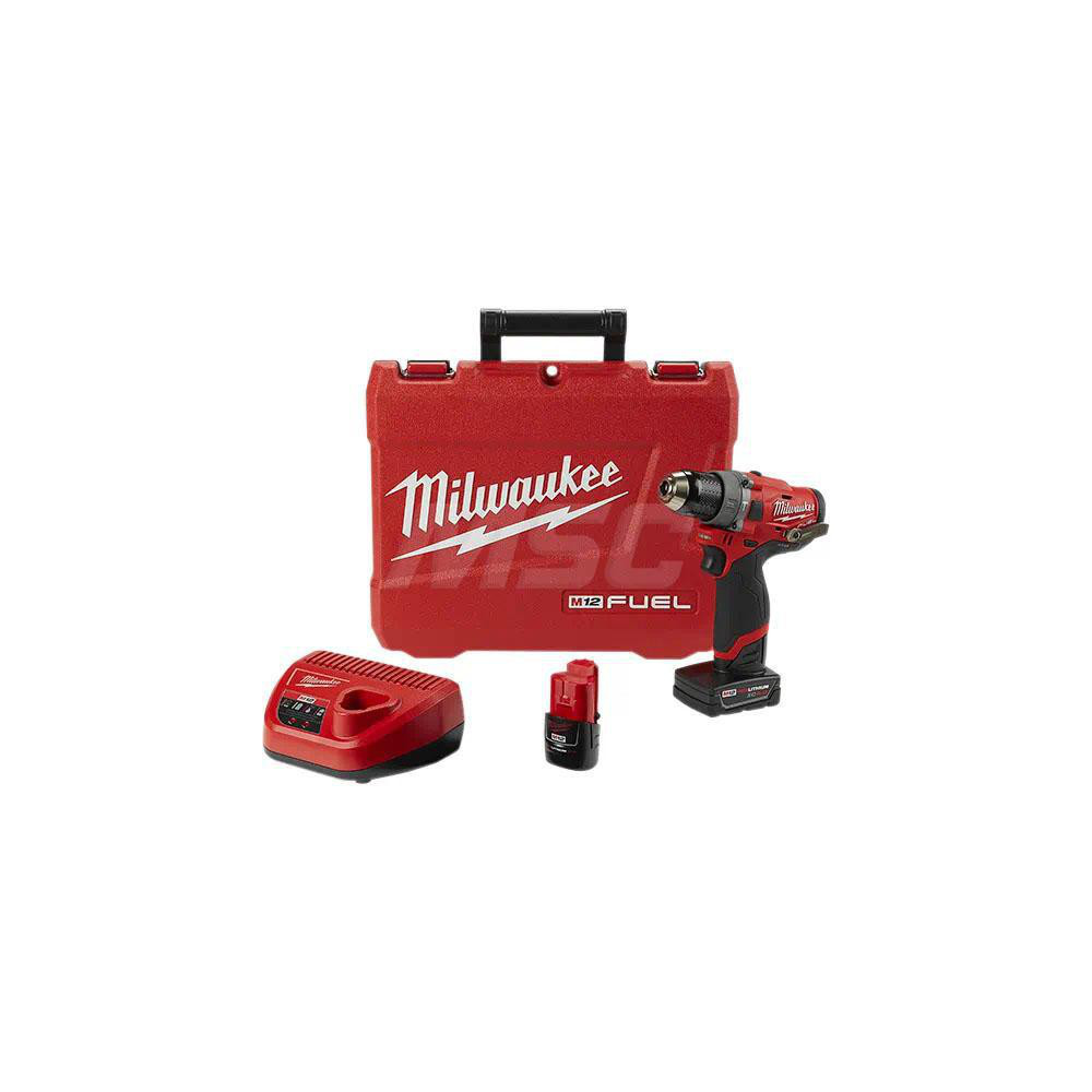 M12 FUEL&trade; 1/2" Hammer Drill/Driver Kit - All-Metal Keyless Ratcheting Chuck